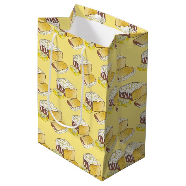 Sac Cadeau Moyen Gâteau citron Pound Pâte de gâteau Cuisine britann (Devant Angle)
