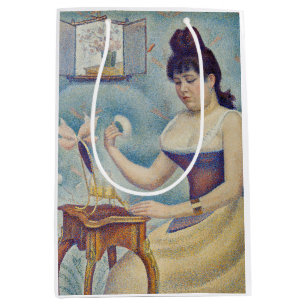 Sac Cadeau Moyen Georges Seurat - Jeune Femme Se Poussant