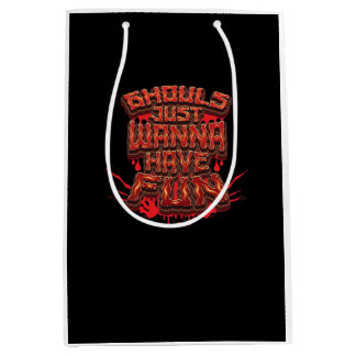 Sac Cadeau Moyen Ghouls veut juste s'amuser - Costume d'Halloween S