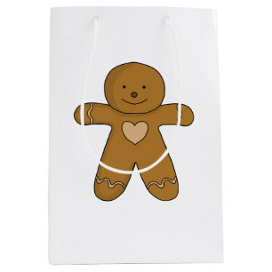 Sac Cadeau Moyen GingerBread Man Christmas Cookie