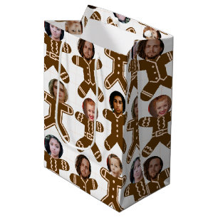 Sac Cadeau Moyen Gingerpain Personnes Amis et vacances en famille