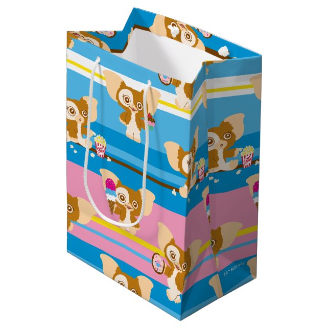 Sac Cadeau Moyen Gizmo | Motif comique mignon (Devant Angle)