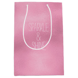 Sac Cadeau Moyen Glam Ombre rose