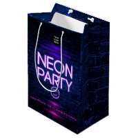 Glow in the Dark Neon Invitation de la fête de l'e