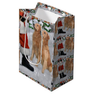 Sac Cadeau Moyen Golden Retriever Believe Christmas