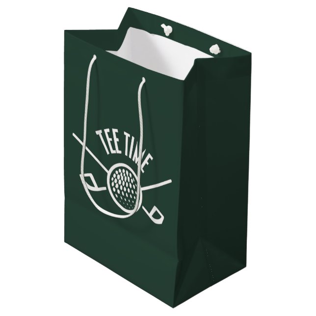 Sac Cadeau Moyen Golfers Tee Time (Devant Angle)