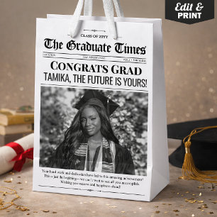 Sac Cadeau Moyen Graduation modifiable Cadeau Graduation Journal