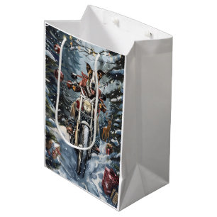 Sac Cadeau Moyen Grand chien Danse équitation moto Noël