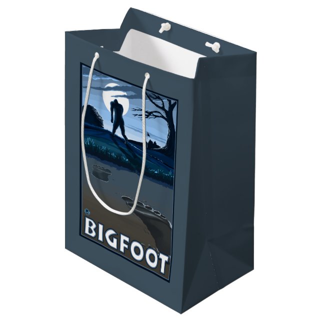 Sac Cadeau Moyen Grand pied marchant par le terrain de golf (Devant Angle)