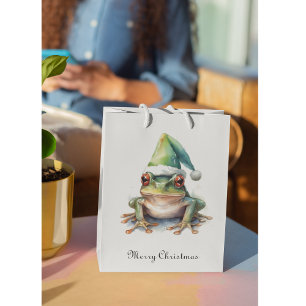 Sac Cadeau Moyen Grenouille de Noël, coutume