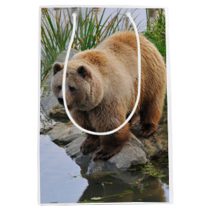 Sac Cadeau Moyen Grizzly Oear Wildlife Animal Photographie