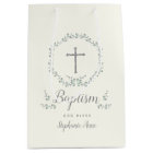 Guirlande bleue et verte de baptême de feuille