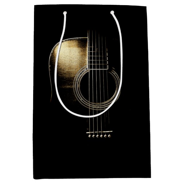 Sac Cadeau Moyen Guitare acoustique Lite (Devant)