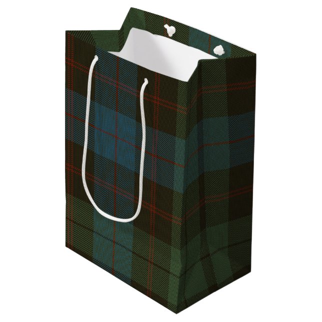Sac Cadeau Moyen Guthrie Tartan (Devant Angle)