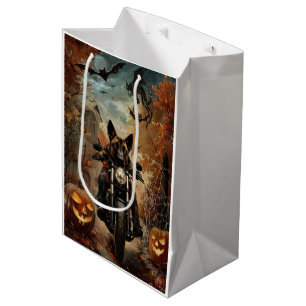 Sac Cadeau Moyen Halloween berger Anatolien moto équitation