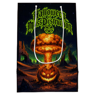 Sac Cadeau Moyen Halloween de destruction massive Citrouille radioa