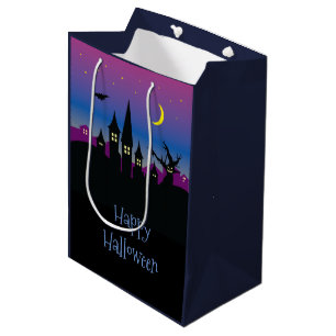 Sac Cadeau Moyen Halloween Spooktacular Déplaisant Haunted House Pa