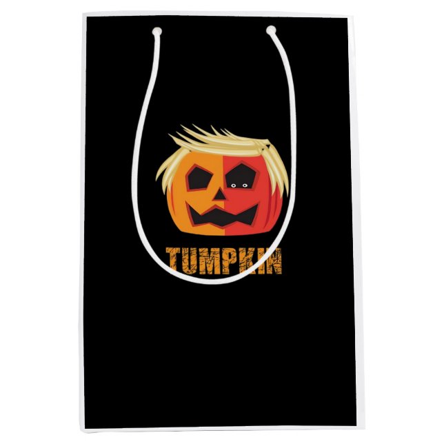 Sac Cadeau Moyen Halloween Trumpkin (Devant)