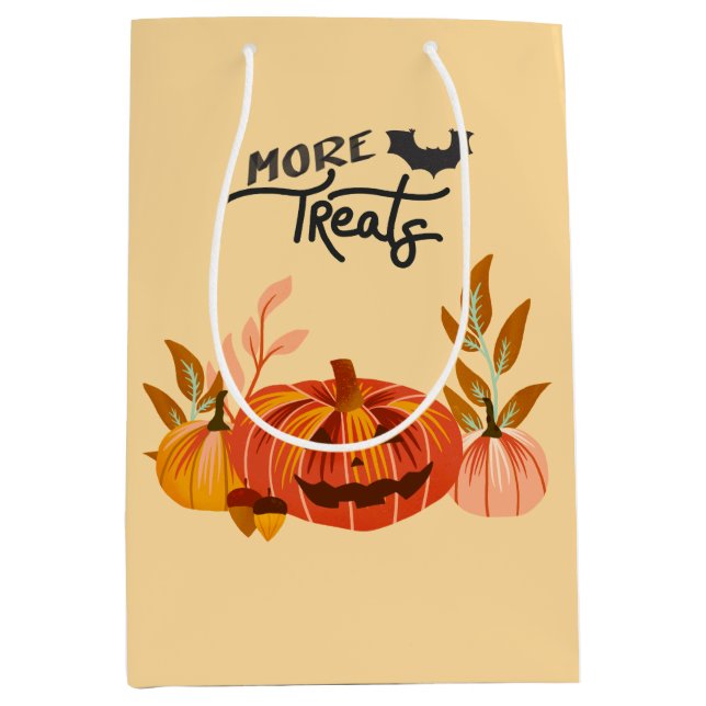 Sac Cadeau Moyen Halloween Vibes (Devant)