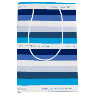 Sac Cadeau Moyen Hanoukka Stripe personnalisée