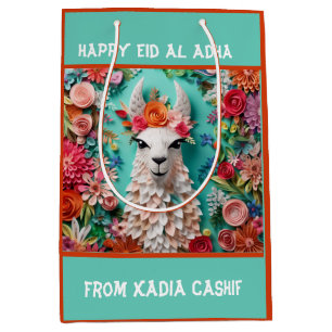 Sac Cadeau Moyen Happy Adha Eid- Bakra Eid Sheep Medium Cadeau
