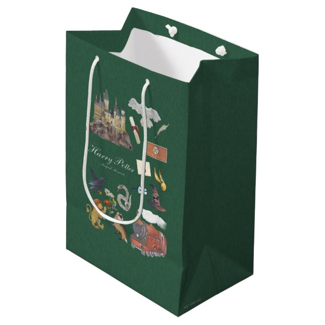 Sac Cadeau Moyen HARRY POTTER™ | Moments magiques (Devant Angle)