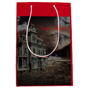 Sac Cadeau Moyen Haunted House Halloween