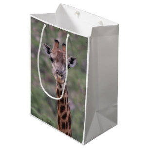 Sac Cadeau Moyen Headshot de girafe