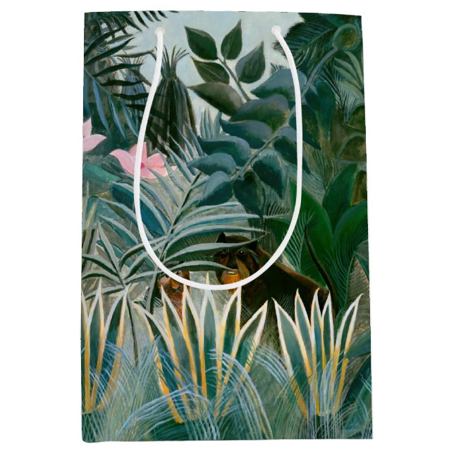 Sac Cadeau Moyen Henri Rousseau - La jungle équatoriale (Devant)