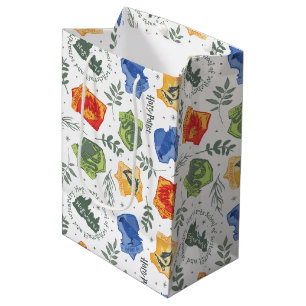 Sac Cadeau Moyen Hérbologie magique HOGWARTS™ Maisons Motif