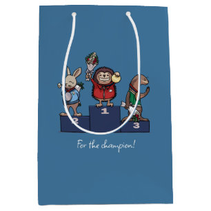 Sac Cadeau Moyen Hérisson pour le champion ! Cadeau Félicitations Œ