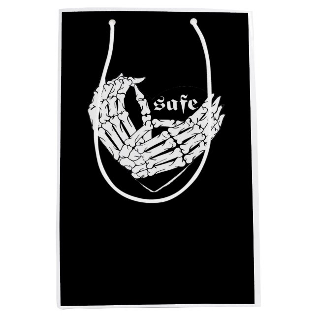 Sac Cadeau Moyen Heureuse Sainte-Valentin - Mon Coeur Est Mon Valen (Devant)