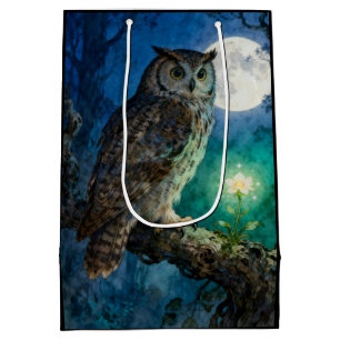 Sac Cadeau Moyen Hibou