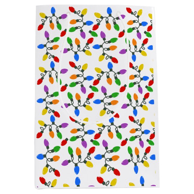 Sac Cadeau Moyen Holiday Lights (Devant)