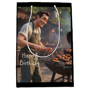 Sac Cadeau Moyen Homme barbecue