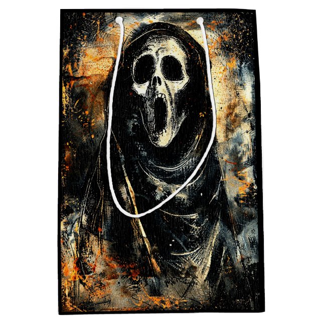 Sac Cadeau Moyen Horreur Halloween hurler saison Éffrayante (Devant)