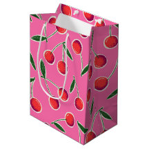 Hot Pink Retro Berry Cherry Anniversaire Cadeau