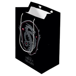 Sac Cadeau Moyen HOUSE OF THE DRAGON   Silver Dragon Crest