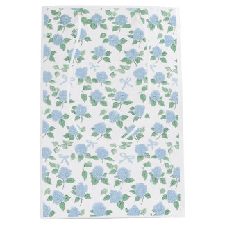 Sac Cadeau Moyen Hydrangea Bleu Tendance