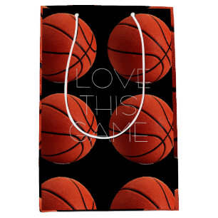 Sac Cadeau Moyen I Love Basketball Close Up