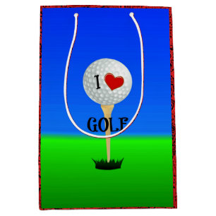 Sac Cadeau Moyen I Love Golf