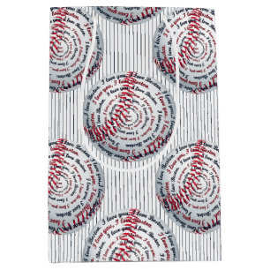 Sac Cadeau Moyen I Love you Love Boston 2-Baseball-GIFT BAG M