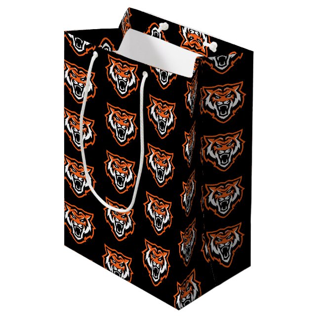 Sac Cadeau Moyen Idaho State University Bengals Spirit Design (Devant Angle)