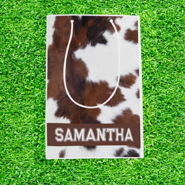 Sac Cadeau Moyen Impression de vache Extraordinaire (Moo-ve Your Game to New Heights!)