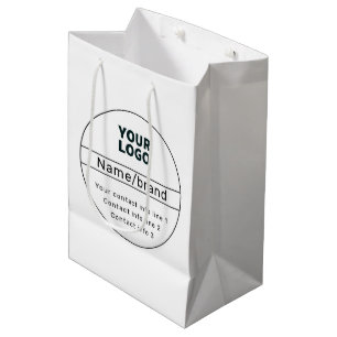 Sac Cadeau Moyen Informations de contact d'entreprise ou de marque