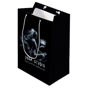 Sac Cadeau Moyen Instructeur de Yoga Méditation Lotus Pose Lumineus