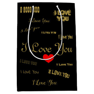 Sac Cadeau Moyen Je T'Aime