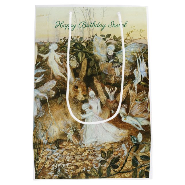 Sac Cadeau Moyen John Fitzgerald Imaginaire Fine Art Fairy (Dos)