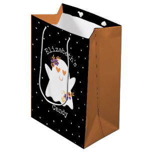 Sac Cadeau Moyen Joli Halloween Ghost Trick ou traiter bonbon