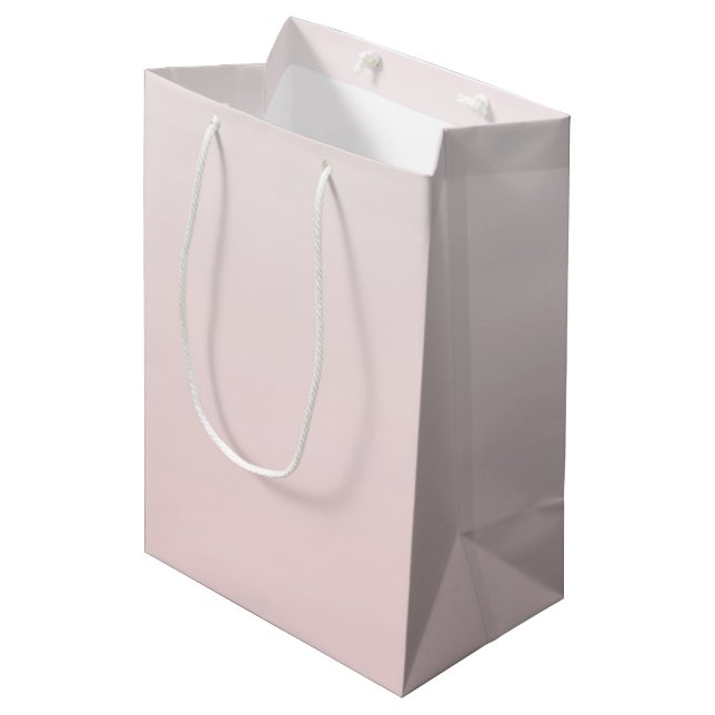 Sac Cadeau Moyen Jolie Fête des mariées Mariage rose (Devant Angle)